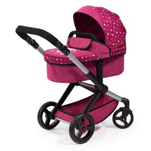 Bayer Design Kombi Dukkevogn XEO, mørk pink-11