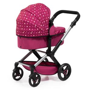 Bayer Design Kombi Dukkevogn XEO, mørk pink-12