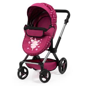 Bayer Design Kombi Dukkevogn XEO, mørk pink-14