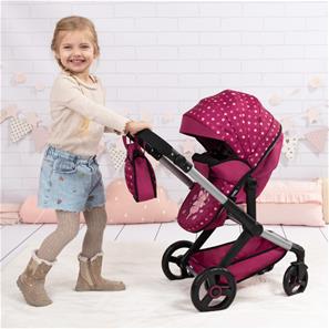 Bayer Design Kombi Dukkevogn XEO, mørk pink-2