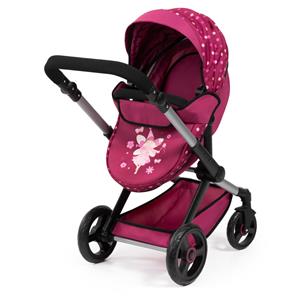 Bayer Design Kombi Dukkevogn XEO, mørk pink-5
