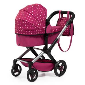 Bayer Design Kombi Dukkevogn XEO, mørk pink-8