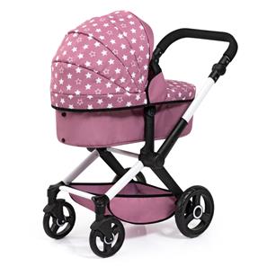 Bayer Design Kombi Dukkevogn XEO, Pink stars-10