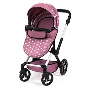 Bayer Design Kombi Dukkevogn XEO, Pink stars-13