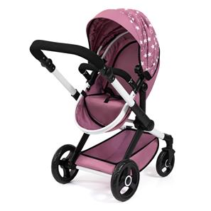 Bayer Design Kombi Dukkevogn XEO, Pink stars-14