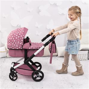 Bayer Design Kombi Dukkevogn XEO, Pink stars-2