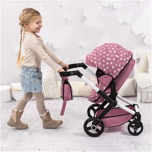 Bayer Design Kombi Dukkevogn XEO, Pink stars-3