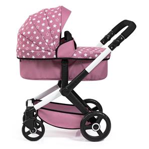 Bayer Design Kombi Dukkevogn XEO, Pink stars-6