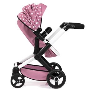 Bayer Design Kombi Dukkevogn XEO, Pink stars-7