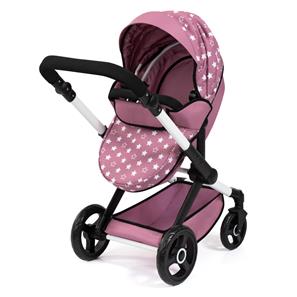 Bayer Design Kombi Dukkevogn XEO, Pink stars-9
