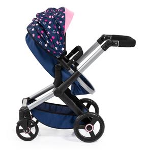 Bayer Design Kombi Dukkevogn XEO deluxe Sæt, blå/pink-2