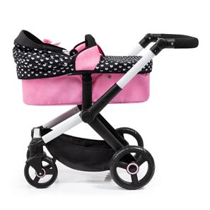 Bayer Design Kombi Dukkevogn XEO, sort/pink-10