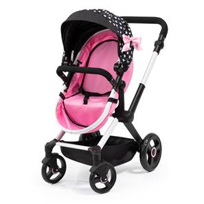 Bayer Design Kombi Dukkevogn XEO, sort/pink-12