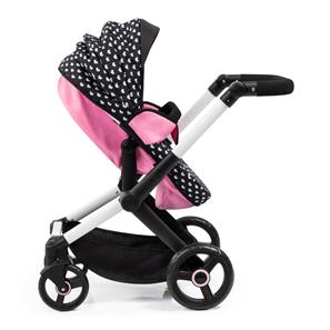 Bayer Design Kombi Dukkevogn XEO, sort/pink-7