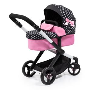 Bayer Design Kombi Dukkevogn XEO, sort/pink-8