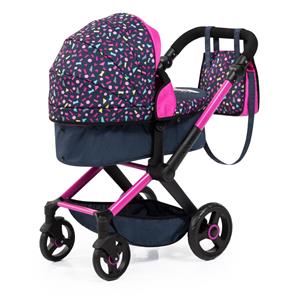 Bayer Design Kombi Dukkevogn XEO, sort/pink-11