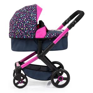 Bayer Design Kombi Dukkevogn XEO, sort/pink-13
