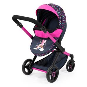 Bayer Design Kombi Dukkevogn XEO, sort/pink-2