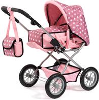 Bayer Design Kombi Grande dukkevogn med lift og pusletaske, pink