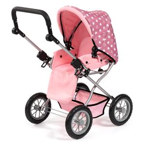 Bayer Design Kombi Grande dukkevogn med lift og pusletaske, pink-4