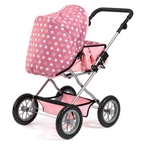 Bayer Design Kombi Grande dukkevogn med lift og pusletaske, pink-7