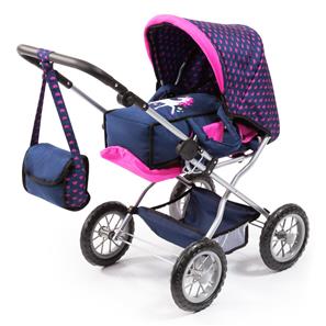 Bayer Design Kombi Grande dukkevogn Megasæt, pink-2