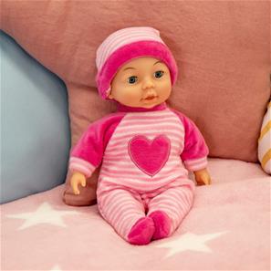 Bayer Design Min Første Baby Dukke 28cm - Stærk Pink-3