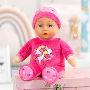 Bayer Design Min Første Baby Dukke med lyde 30cm - Mørk Pink-3