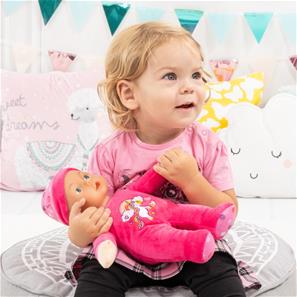 Bayer Design Min Første Baby Dukke med lyde 30cm - Mørk Pink-5
