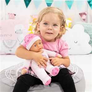 Bayer Design Min Første Baby Dukke med lyde 30cm - Pink-5