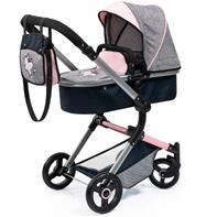 Bayer Design NEO VARIO Kombi Dukkevogn , Grå/Pink/Sort