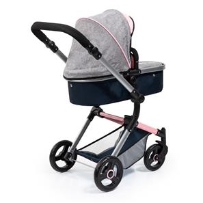 Bayer Design NEO VARIO Kombi Dukkevogn , Grå/Pink/Sort-11