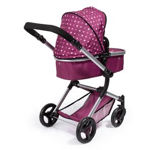 Bayer Design NEO VARIO Kombi Dukkevogn , Mørk pink-11