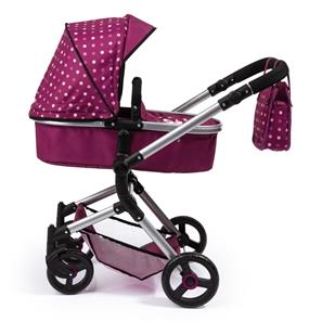 Bayer Design NEO VARIO Kombi Dukkevogn , Mørk pink-14