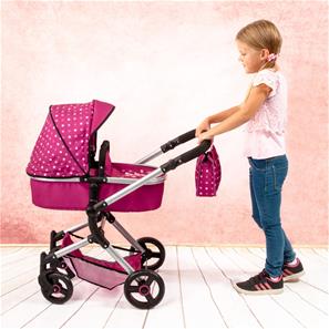 Bayer Design NEO VARIO Kombi Dukkevogn , Mørk pink-6