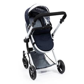 Bayer Design NEO VARIO Kombi Dukkevogn , mørkeblå/grå-11