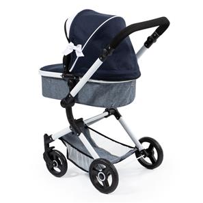 Bayer Design NEO VARIO Kombi Dukkevogn , mørkeblå/grå-7