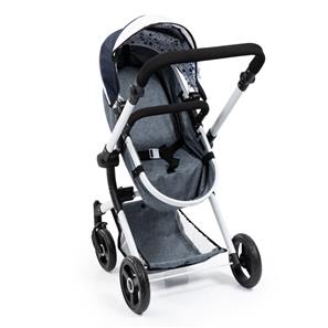 Bayer Design NEO VARIO Kombi Dukkevogn , mørkeblå/grå-9