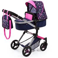 Bayer Design NEO VARIO Kombi Dukkevogn , Mørkeblå/Pink