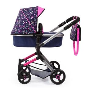 Bayer Design NEO VARIO Kombi Dukkevogn , Mørkeblå/Pink-10
