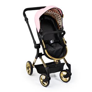 Bayer Design NEO VARIO Kombi Dukkevogn , sort/lyserød/guld-12