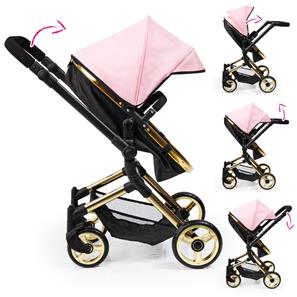 Bayer Design NEO VARIO Kombi Dukkevogn , sort/lyserød/guld-2