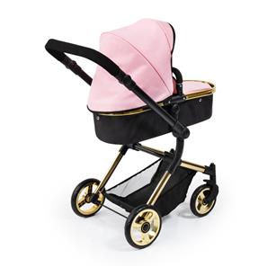 Bayer Design NEO VARIO Kombi Dukkevogn , sort/lyserød/guld-6