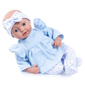 Bayer Design Reborn Babydukke 38 cm, blå-10