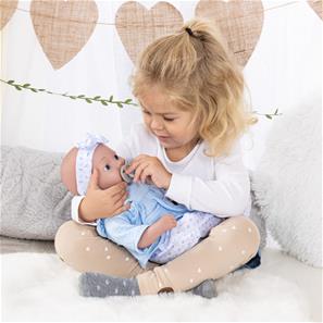 Bayer Design Reborn Babydukke 38 cm, blå-6