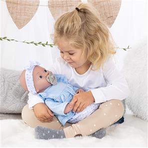 Bayer Design Reborn Babydukke 38 cm, blå-8