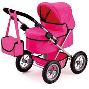Bayer Design Trendy dukkevogn med pusletaske Pink