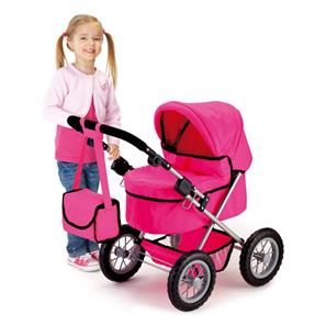 Bayer Design Trendy dukkevogn med pusletaske Pink-2