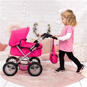 Bayer Design Trendy dukkevogn med pusletaske Pink-3