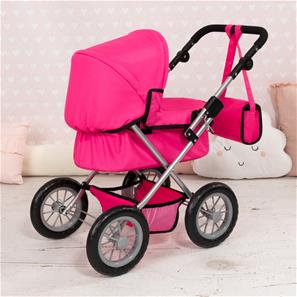 Bayer Design Trendy dukkevogn med pusletaske Pink-6